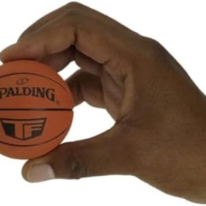 Spalding High-Bounce Ball - NBA Design - Kids & Adults - Indoor & Outdoor Play - High Visibility Orange - Model 51161 -
