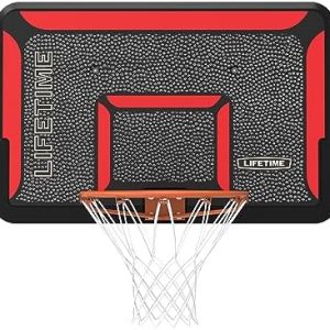 Lifetime 3823 44 in. Basketball Backboard Rim Combo for Kids | Durable & Weather-Resistant | Ideal for Driveways or Pati